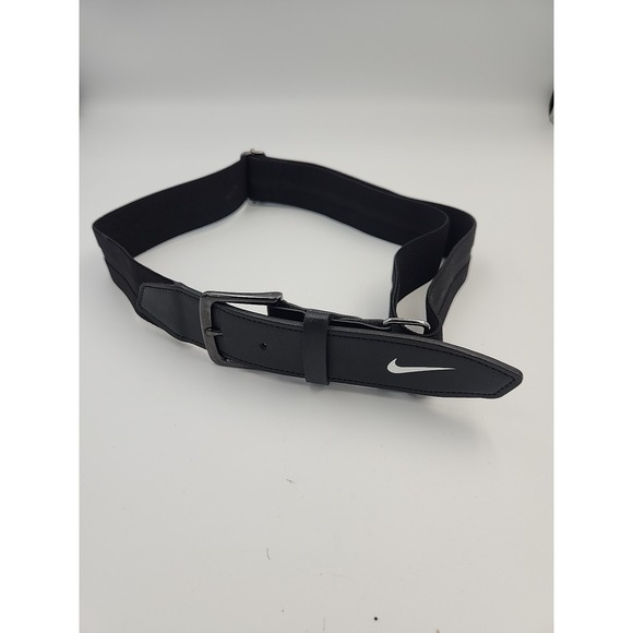 Nike Baseball Belt 3.0 Adult 28"-43" Black/White - Picture 1 of 2